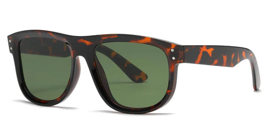 5242 Gafas de sol de moda de plástico con lentes planos