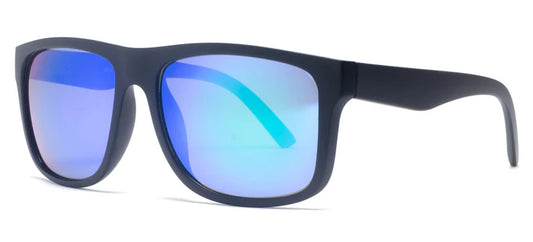 6804 - Gafas de sol clásicas deportivas de plástico con lentes de espejo de color