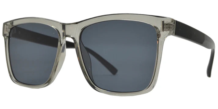 PL 8897 - Gafas de sol polarizadas rectangulares clásicas de plástico de gran tamaño con lentes planas