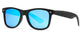 7112 ST RVC - Gafas de sol de plástico con bisagras de resorte y lentes de espejo de color