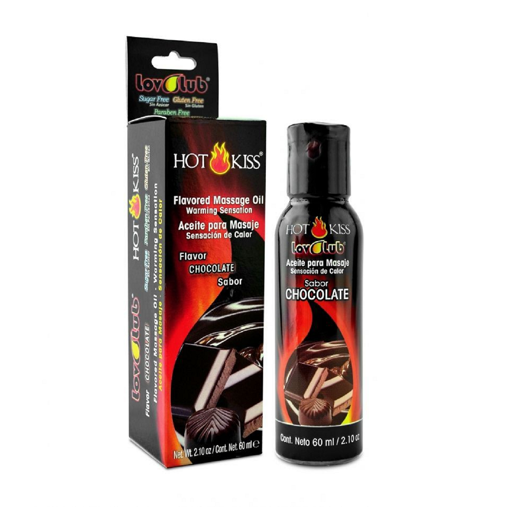 LOVLUB HOT KISS ACEITE PARA MASAJE SABOR CHOCOLATE 60ML.