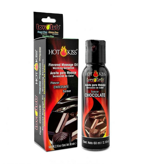 LOVLUB HOT KISS ACEITE PARA MASAJE SABOR CHOCOLATE 60ML.