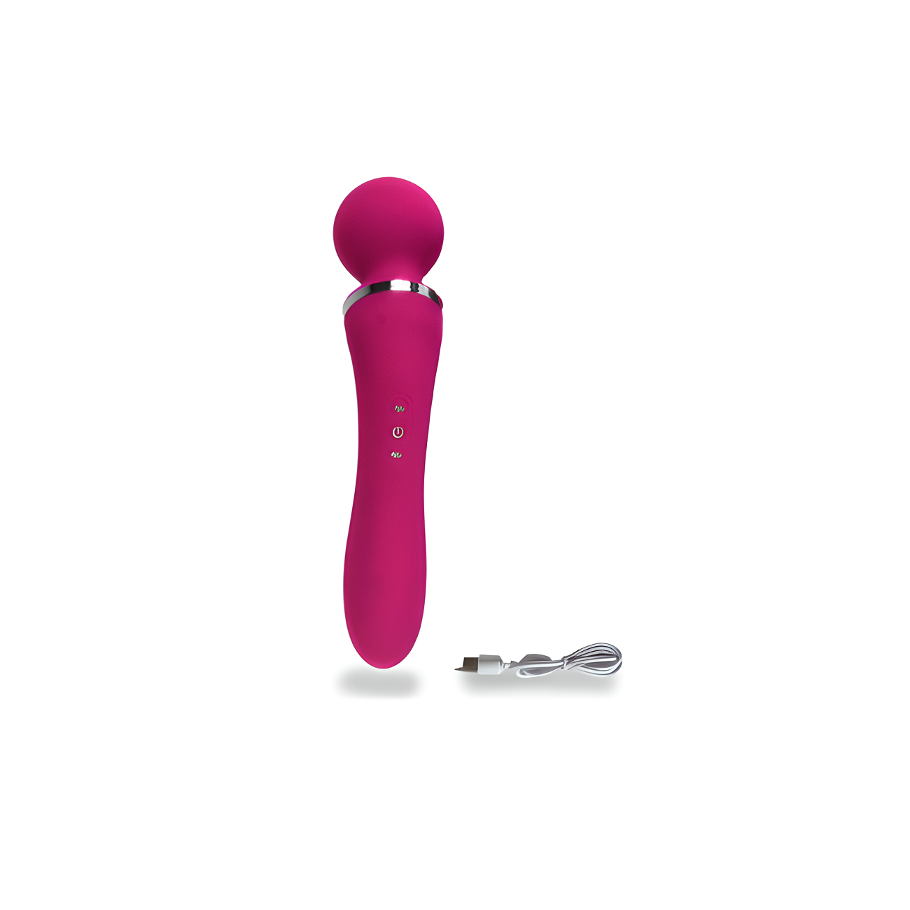 Vibrador de gala 10 funciones recargable de USB color rosa